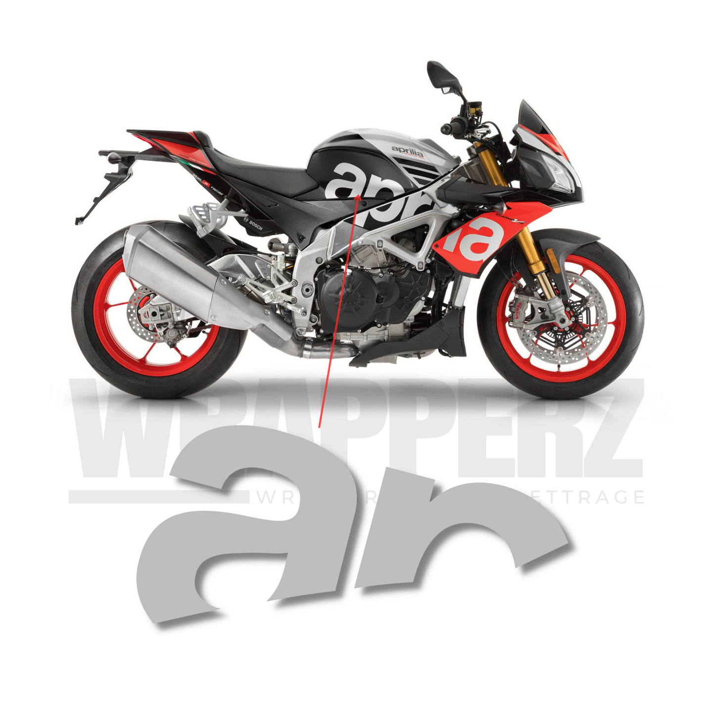 kit graphique pour Aprilia Tuono v4 1100 rr (Tank)