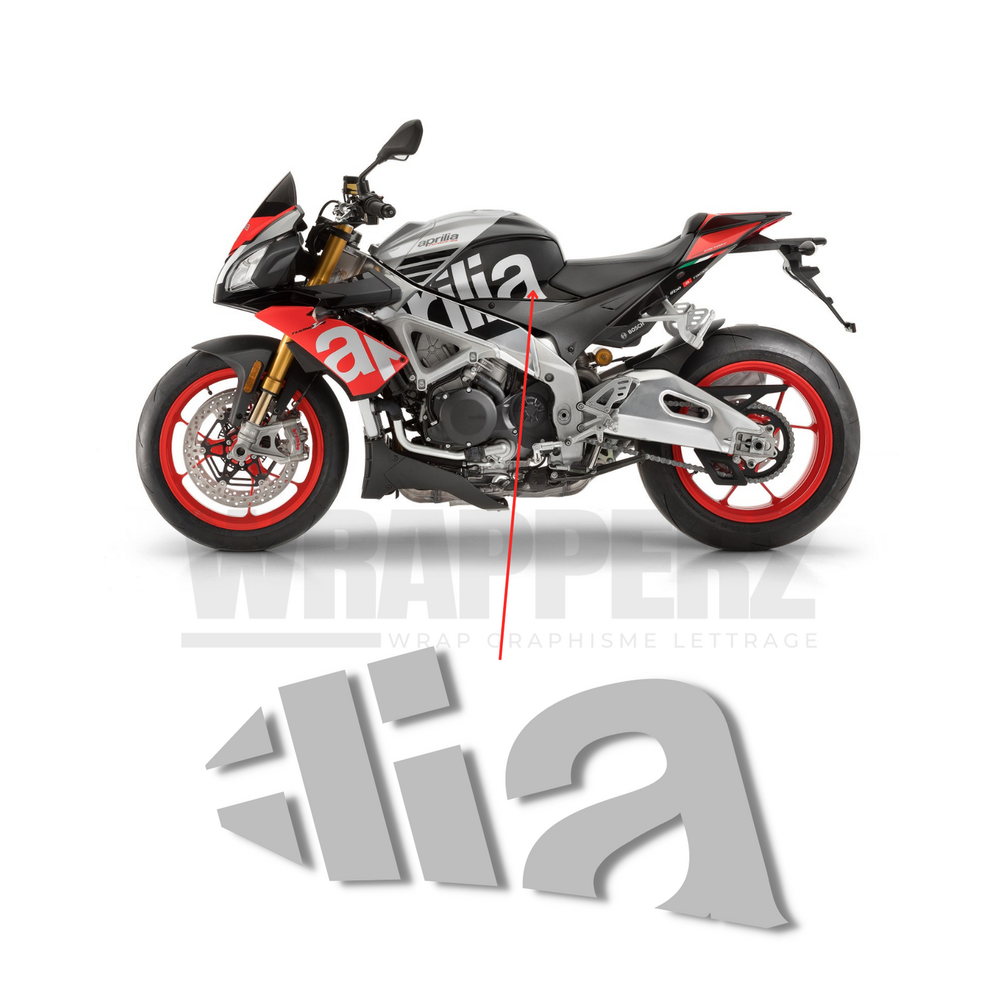 kit graphique pour Aprilia Tuono v4 1100 rr (Tank)