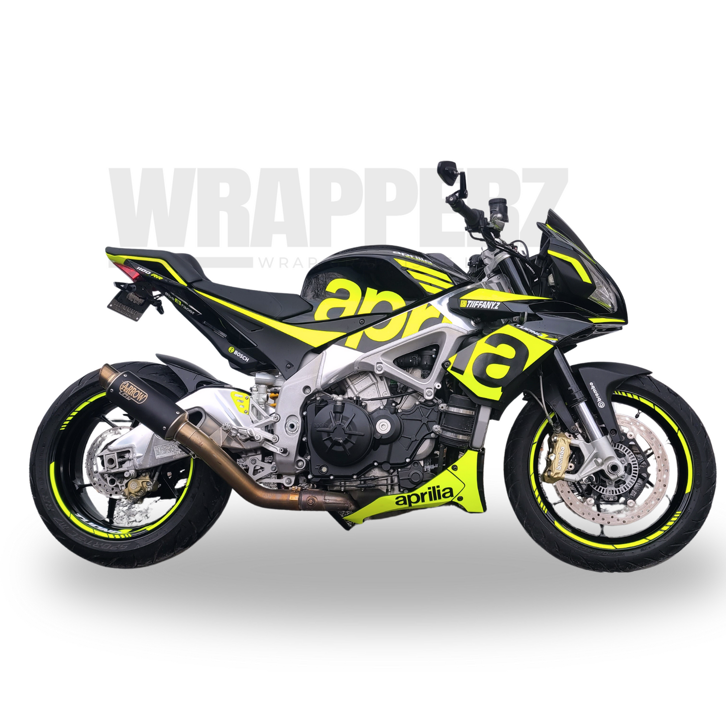 kit graphique pour Aprilia Tuono v4 1100 rr (Côtés)