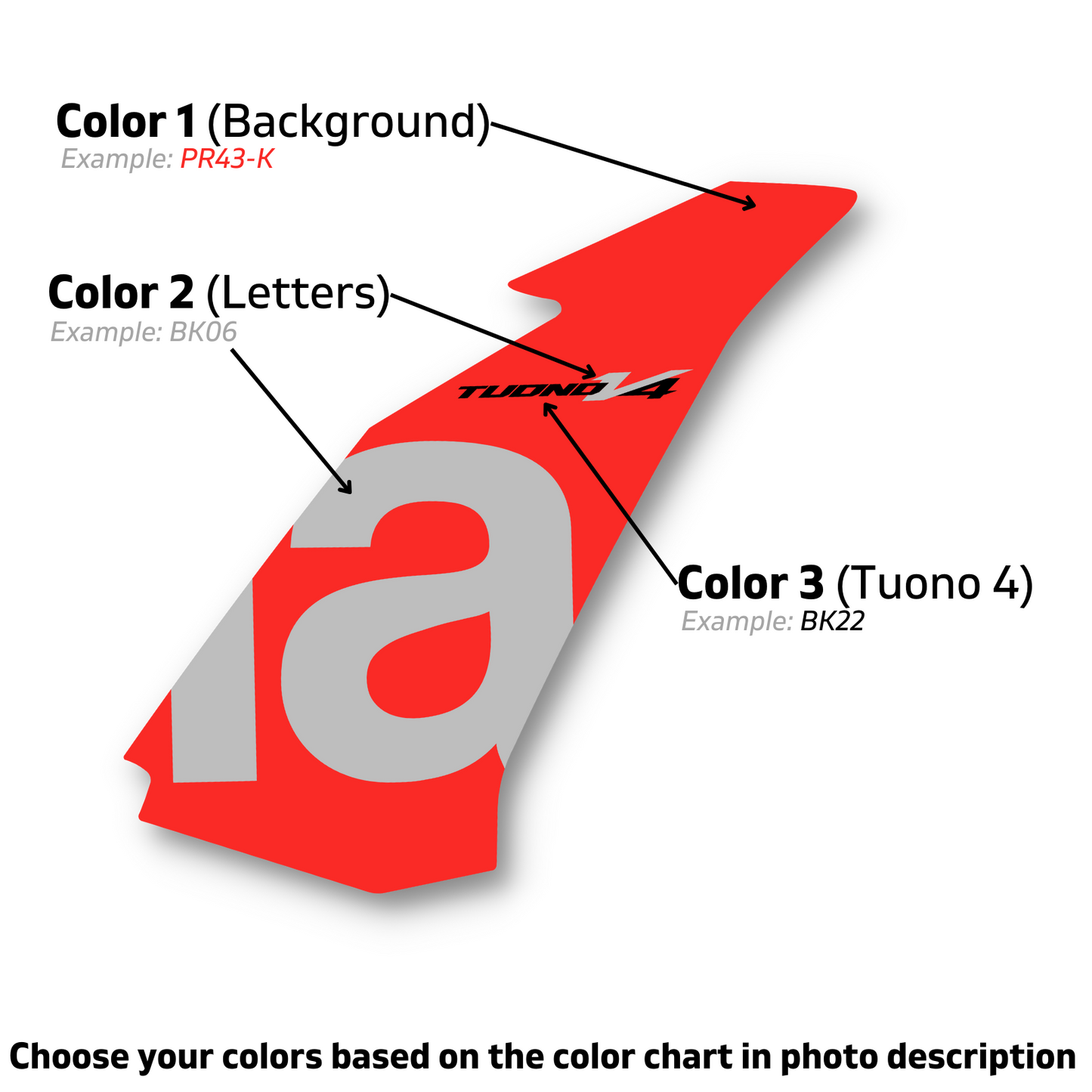 graphics kit for Aprilia Tuono v4 1100 rr (Sides)