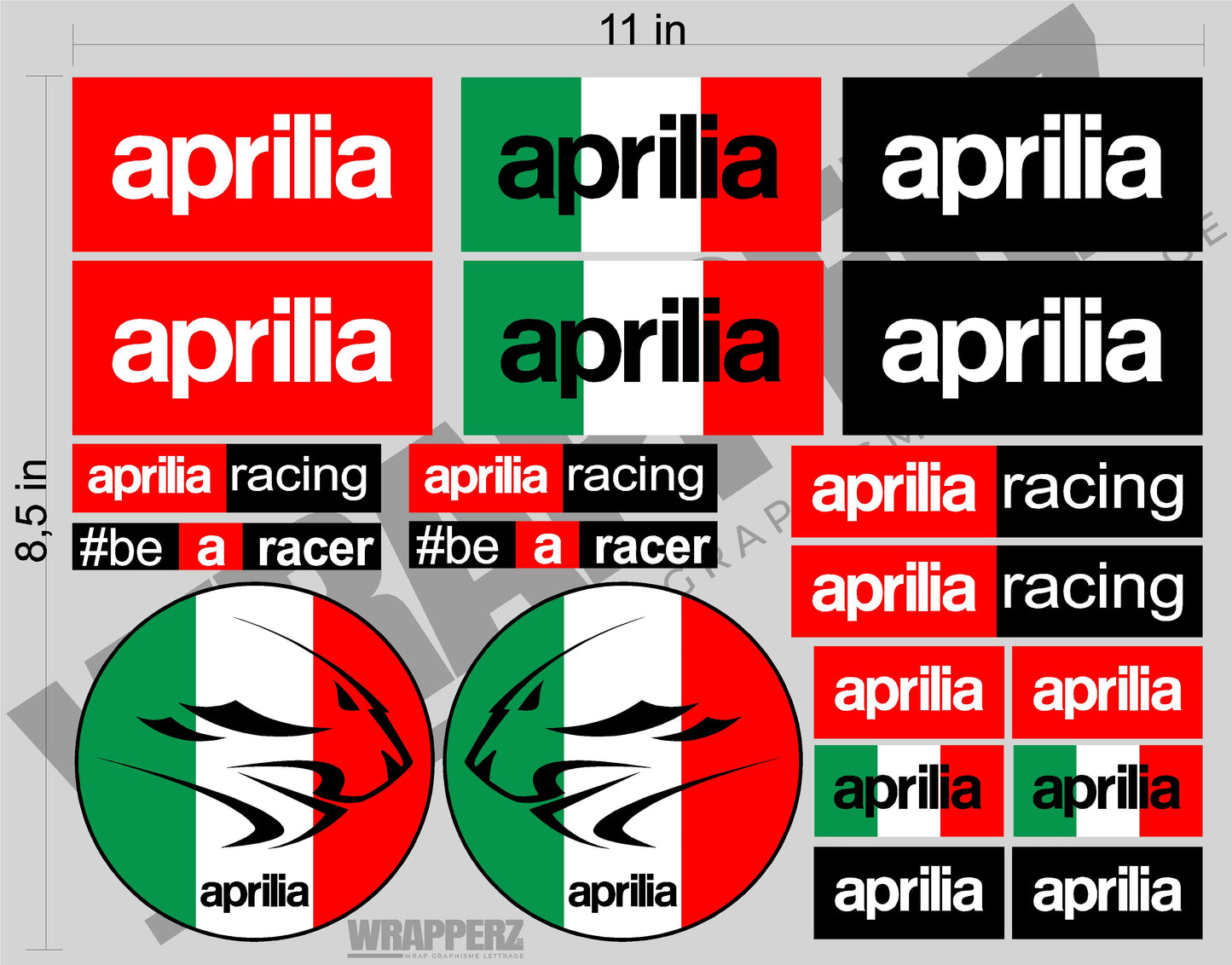 Autocollant - Aprilia Bundle stickers