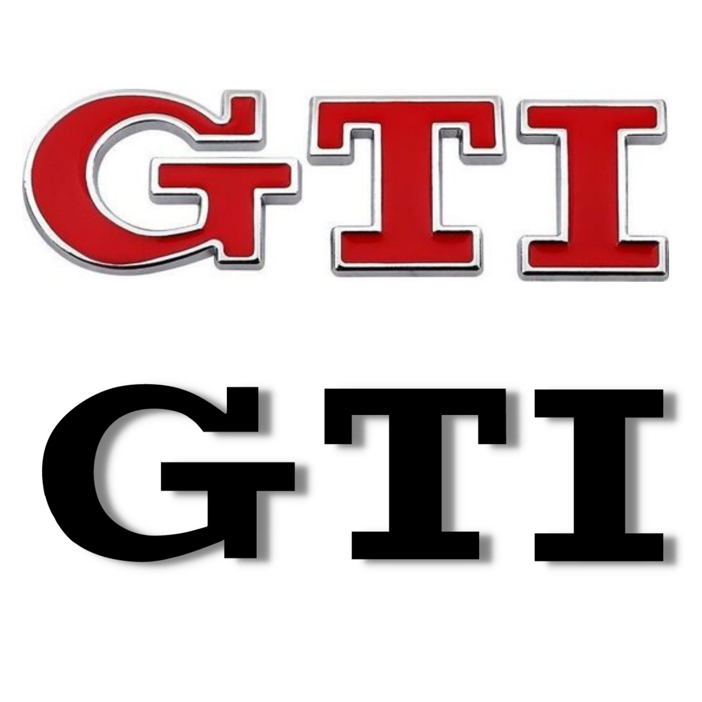 Autocollant pour logo avant/arrière de GTI